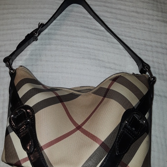 Burberry Small Nova Check Baguette Bag - Picture 1 of 7